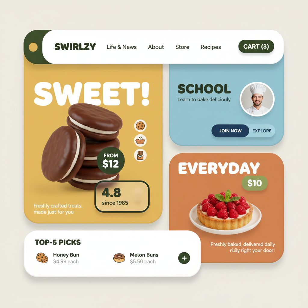 SWIRLZY — Crafting Digital Flavor. — detailed view